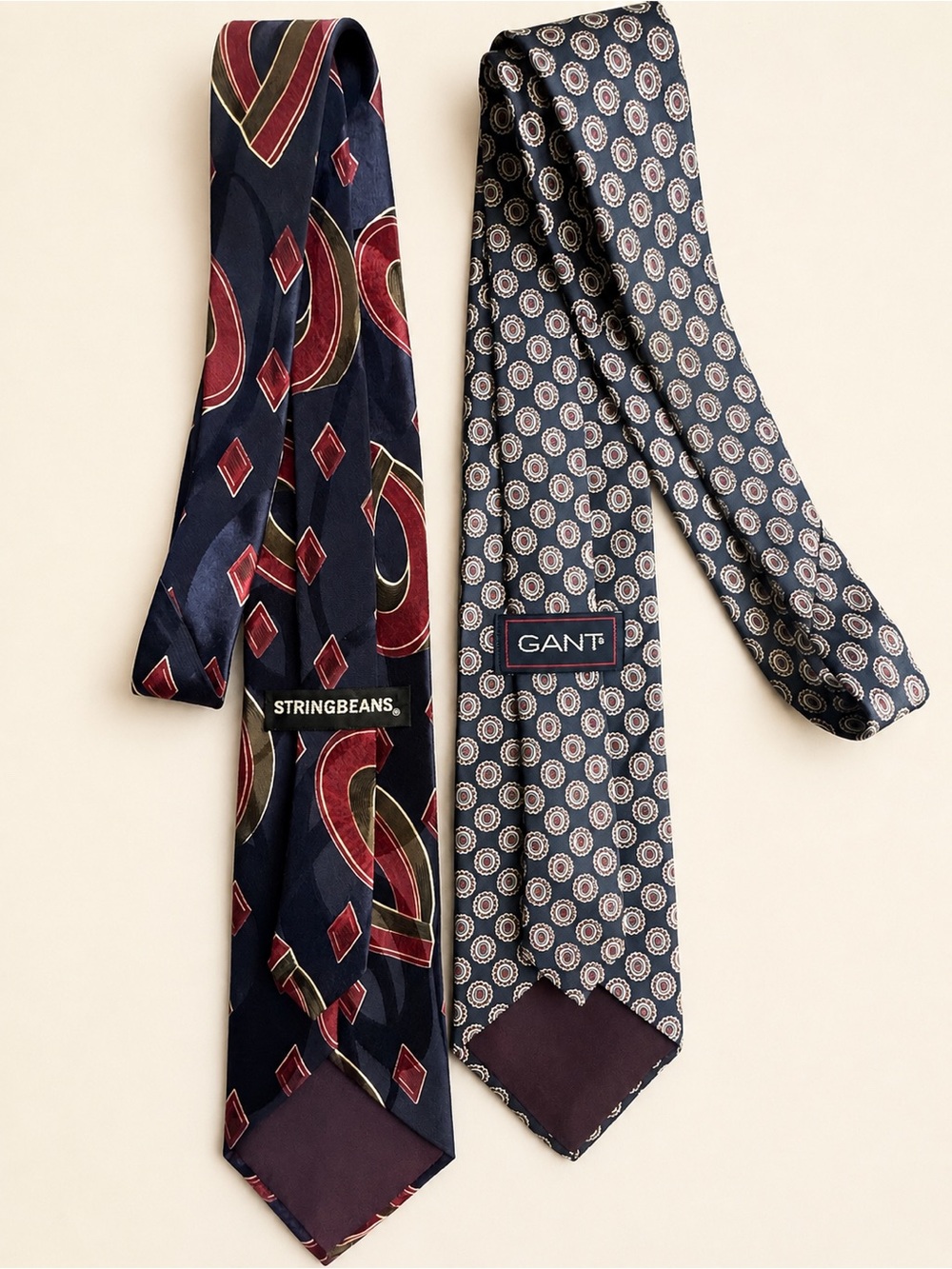 Set of 2 neck ties - Picture 2 of 2